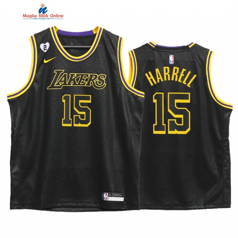 Maglia NBA Bambino Los Angeles Lakers #15 Montrezl Harrell Mamba Nero 2020-21 Acquista