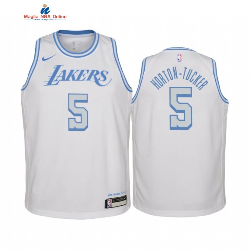 Maglia NBA Bambino Los Angeles Lakers #5 Talen Horton Tucker Bianco Città 2020-21 Acquista