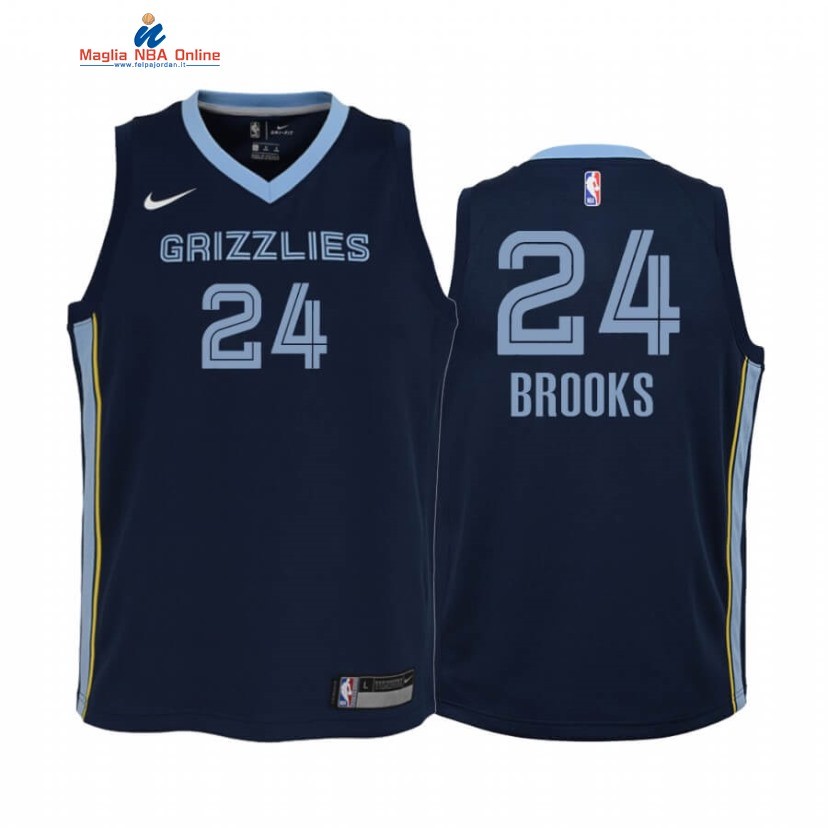 Maglia NBA Bambino Memphis Grizzlies #24 Dillon Brooks Marino Icon 2020 Acquista