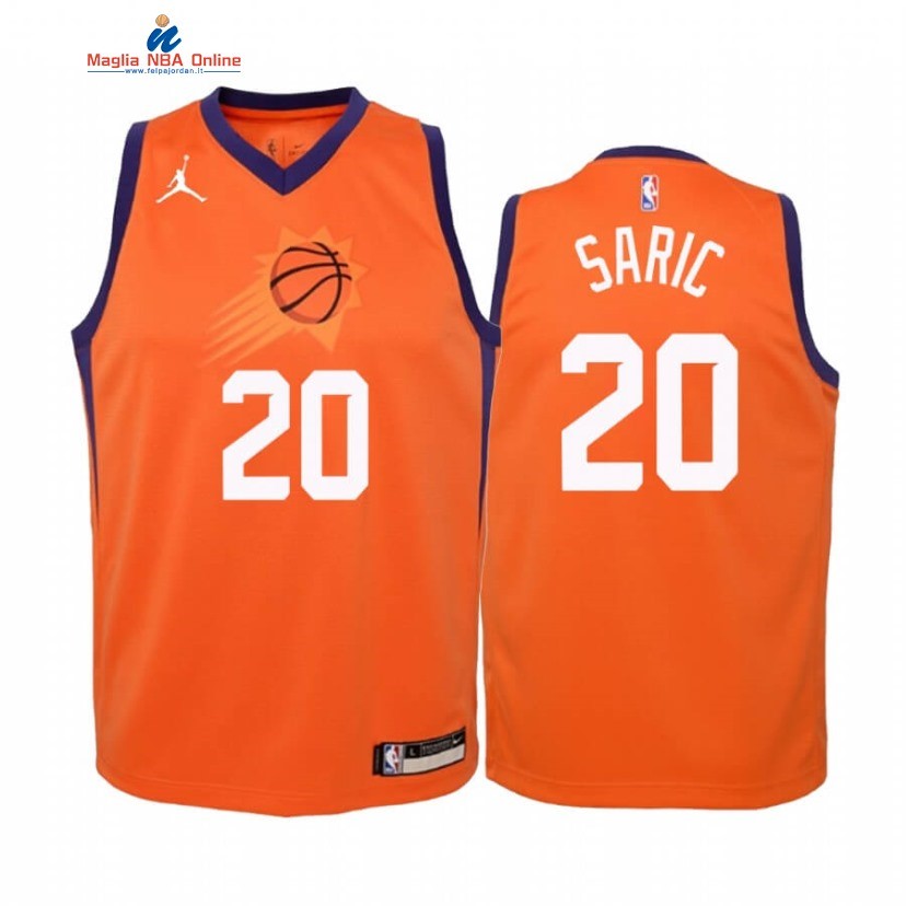 Maglia NBA Bambino Phoenix Suns #20 Dario Saric Arancia Statement 2020 Acquista