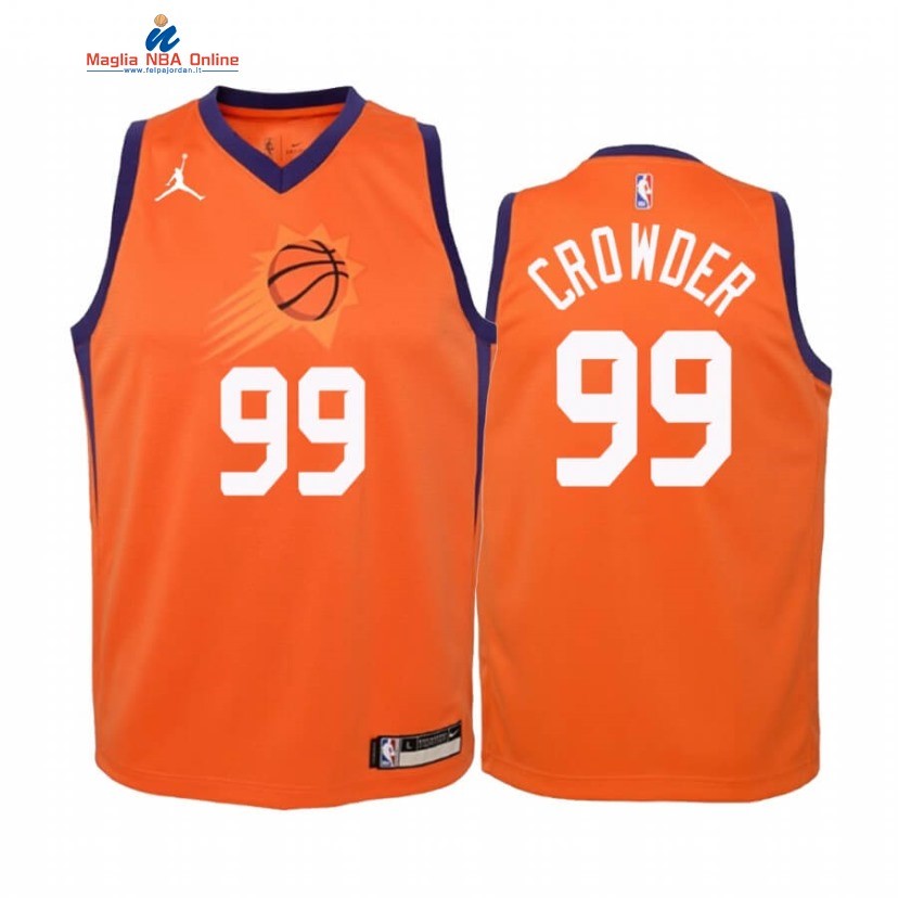 Maglia NBA Bambino Phoenix Suns #99 Jae Crowder Arancia Statement 2020 Acquista