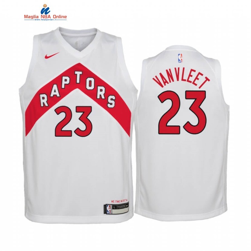 Maglia NBA Bambino Toronto Raptors #23 Fred VanVleet Bianco Association 2020-21 Acquista