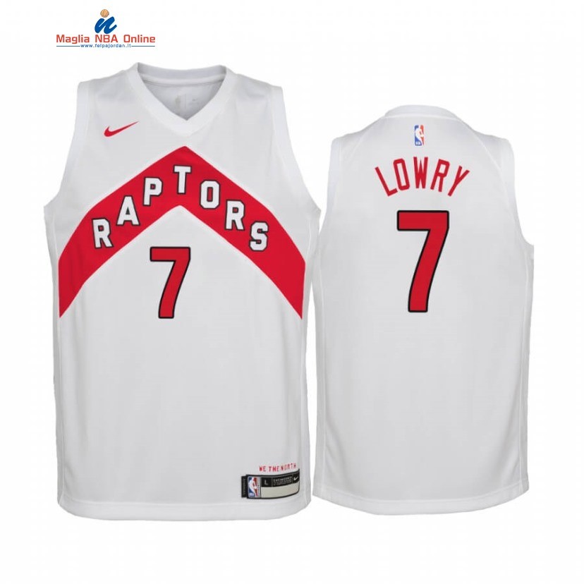 Maglia NBA Bambino Toronto Raptors #7 Kyle Lowry Bianco Association 2020-21 Acquista