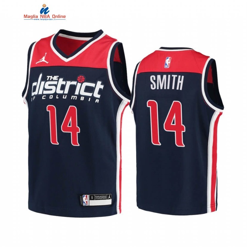 Maglia NBA Bambino Washington Wizards #14 Ish Smith Marino Statement 2020-21 Acquista