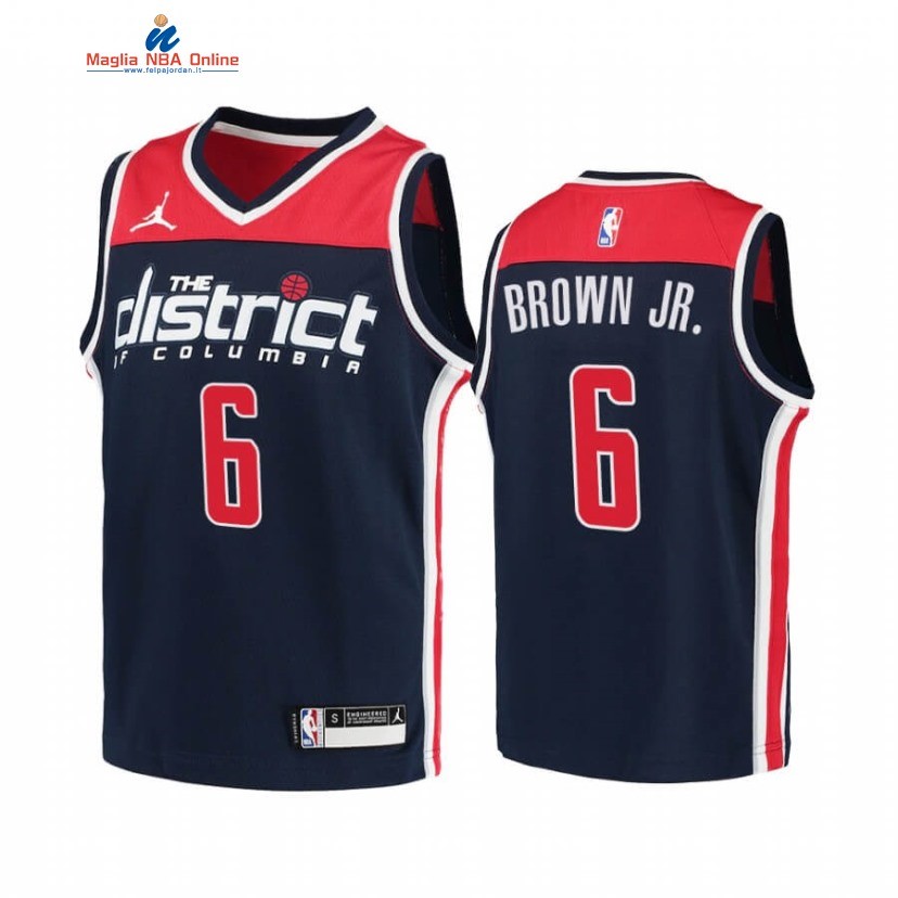 Maglia NBA Bambino Washington Wizards #6 Troy Brown Jr. Marino Statement 2020-21 Acquista