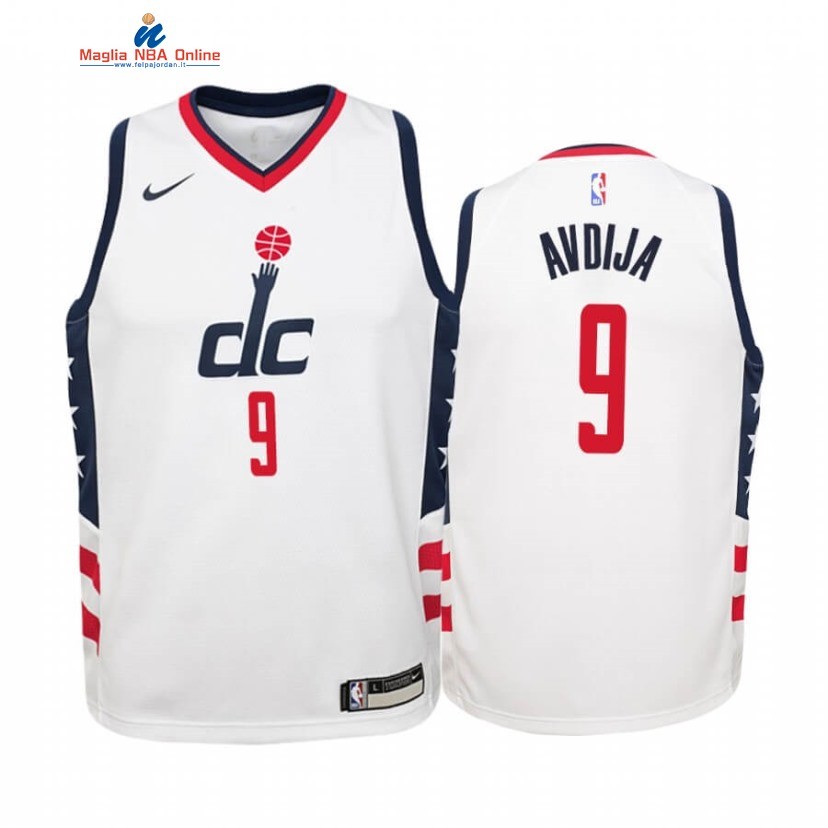 Maglia NBA Bambino Washington Wizards #9 Deni Avdija Bianco Città 2020-21 Acquista