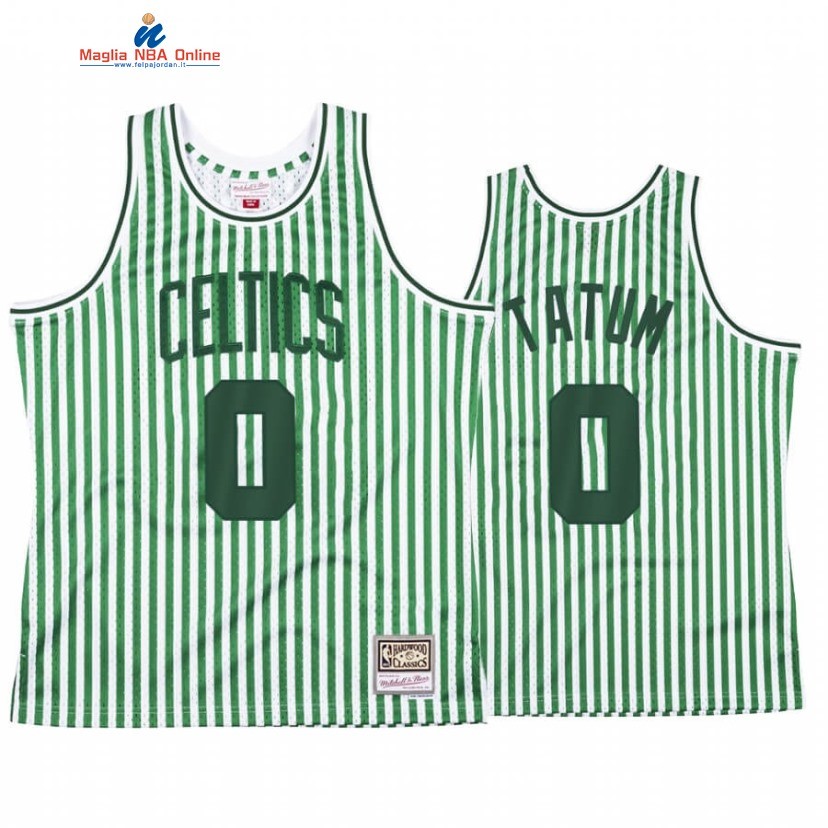 Maglia NBA Boston Celtics #0 Jayson Tatum Verde Hardwood Classics 2020 Acquista