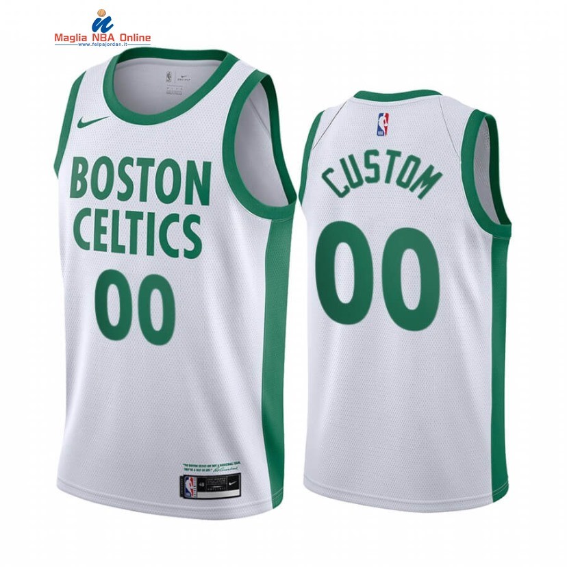 Maglia NBA Boston Celtics #00 Personalizzate Bianco Città 2020-21 Acquista