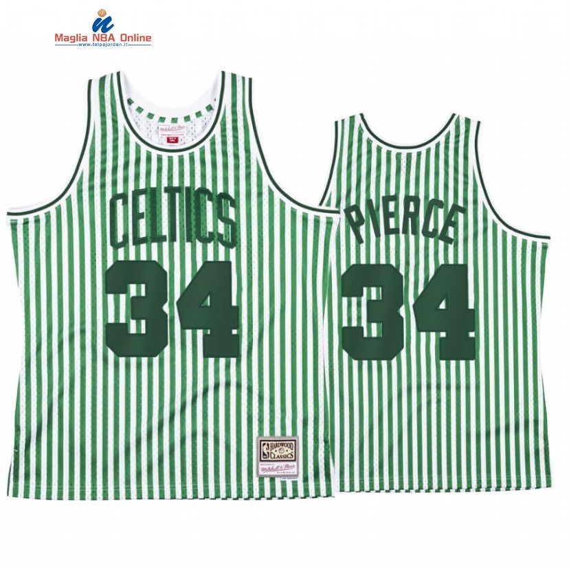 Maglia NBA Boston Celtics #34 Paul Pierce Verde Hardwood Classics 2020 Acquista