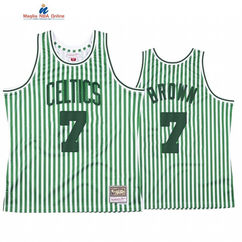 Maglia NBA Boston Celtics #7 Jaylen Brown Verde Hardwood Classics 2020 Acquista