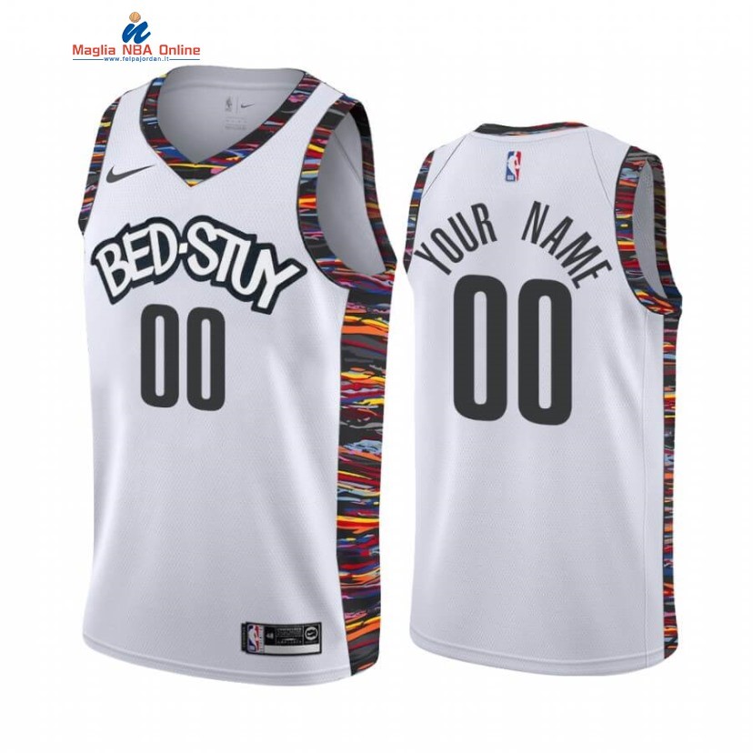 Maglia NBA Brooklyn Nets #00 Personalizzate Bianco Città 2019-20 Acquista