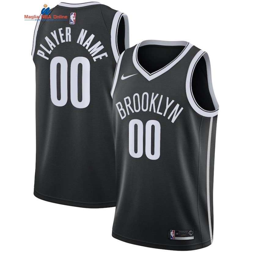 Maglia NBA Brooklyn Nets #00 Personalizzate Nero Icon 2020 Acquista
