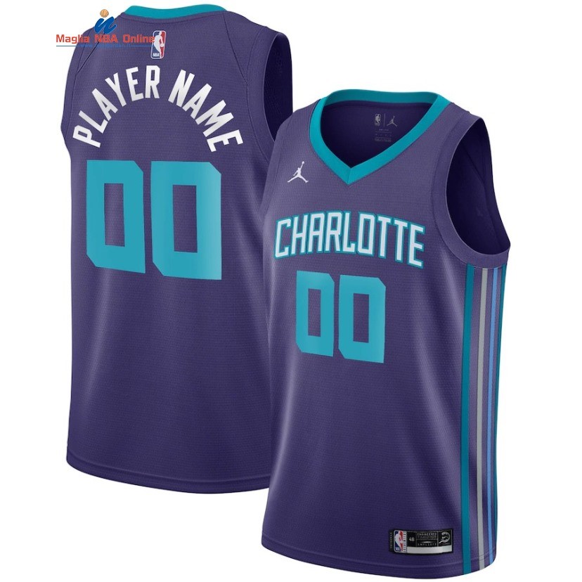 Maglia NBA Charlotte Hornets #00 Personalizzate Porpora Statement 2020-21 Acquista