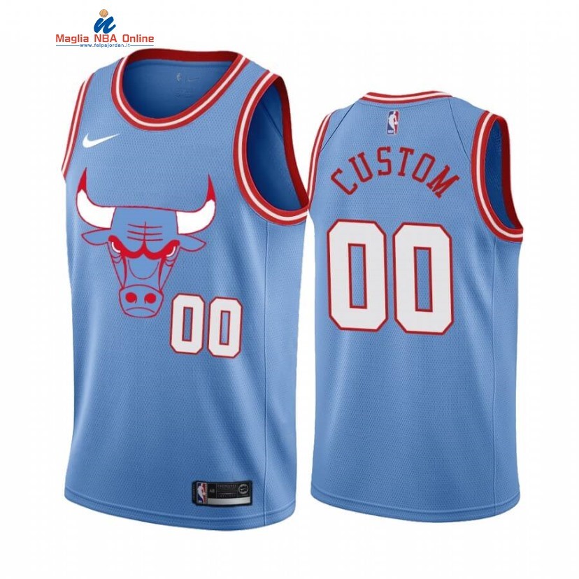 Maglia NBA Chicago Bulls #00 Personalizzate Blu Città 2019-20 Acquista