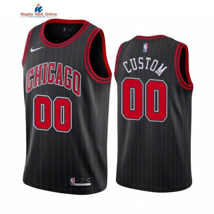 Maglia NBA Chicago Bulls #00 Personalizzate Nero Statement 2019-20 Acquista