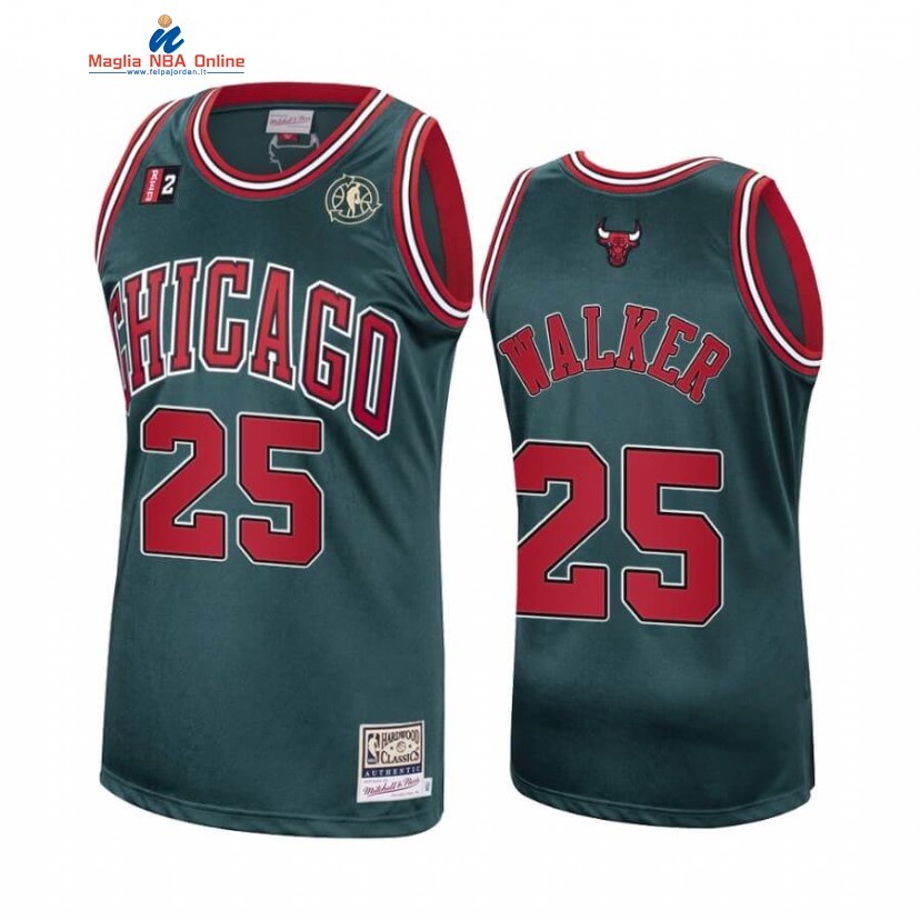 Maglia NBA Chicago Bulls #25 Chet Walker Verde Hardwood Classics Acquista