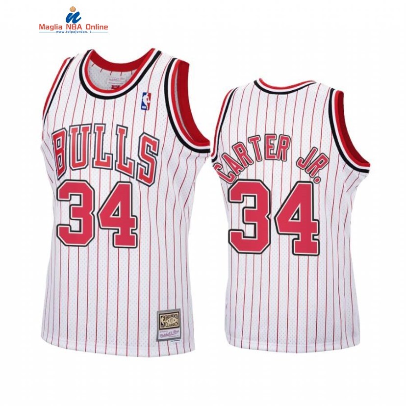 Maglia NBA Chicago Bulls #34 Wendell Carter Jr. Bianco Hardwood Classics 2020 Acquista