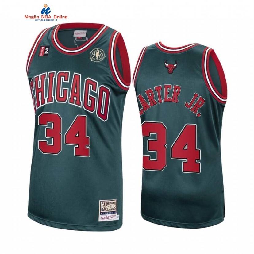 Maglia NBA Chicago Bulls #34 Wendell Carter Jr. Verde Hardwood Classics Acquista