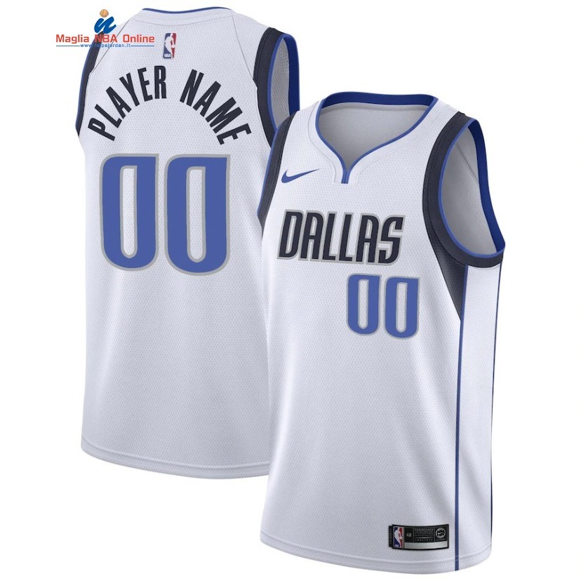 Maglia NBA Dallas Mavericks #00 Personalizzate Bianco Association 2020 Acquista