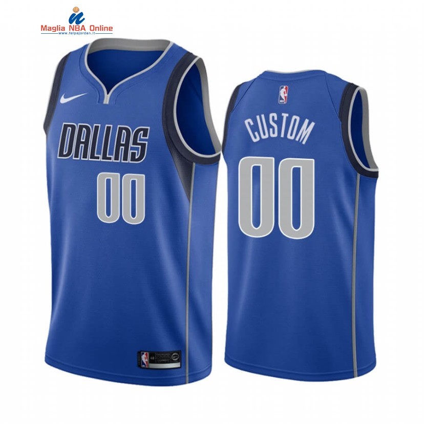 Maglia NBA Dallas Mavericks #00 Personalizzate Blu Icon 2019-20 Acquista