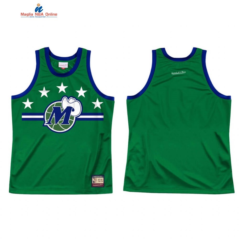 Maglia NBA Dallas Mavericks Team Heritage Verde Throwback 1980-04 Acquista