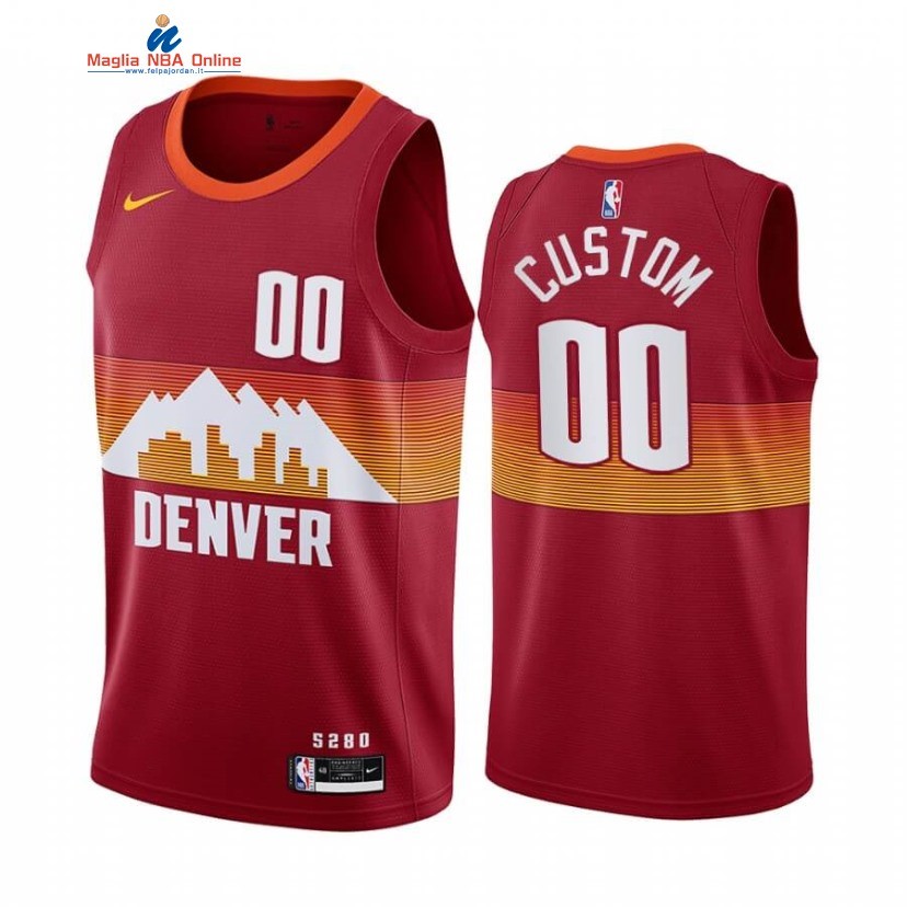 Maglia NBA Denver Nuggets #00 Personalizzate Arancia Città 2020-21 Acquista