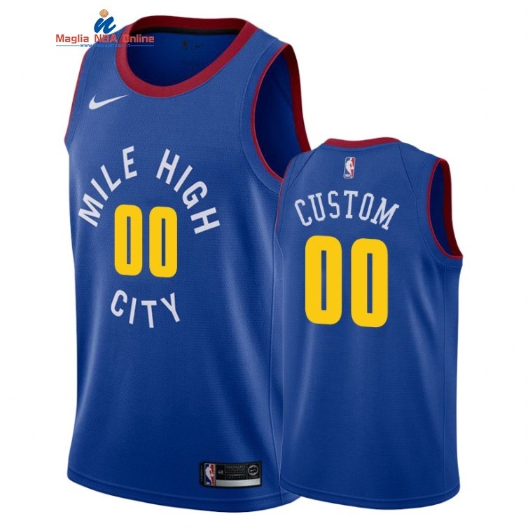 Maglia NBA Denver Nuggets #00 Personalizzate Blu Statement 2018-19 Acquista