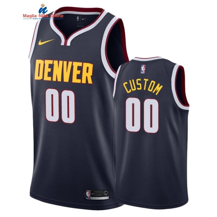 Maglia NBA Denver Nuggets #00 Personalizzate Marino Icon 2018-19 Acquista