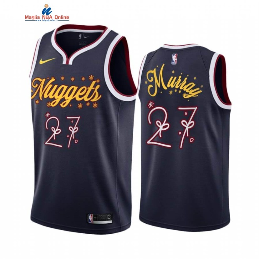 Maglia NBA Denver Nuggets 2020 Natale #27 Jamal Murray Marino Acquista