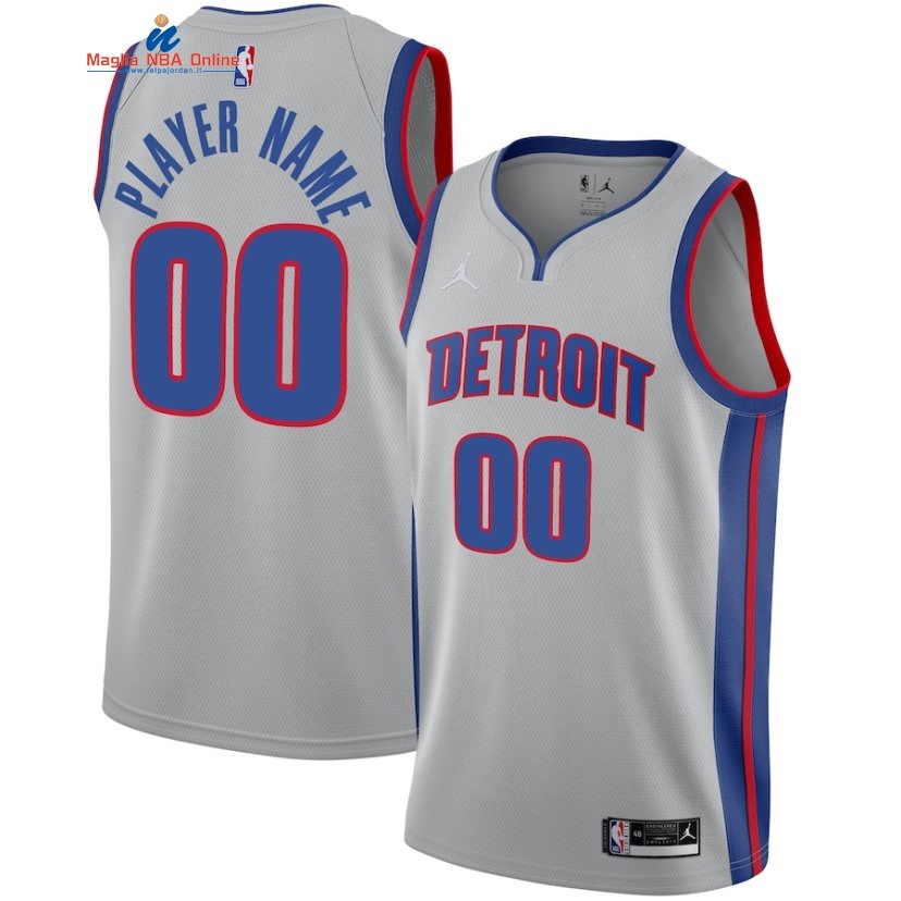 Maglia NBA Detroit Pistons #00 Personalizzate Grigio Statement 2020 Acquista