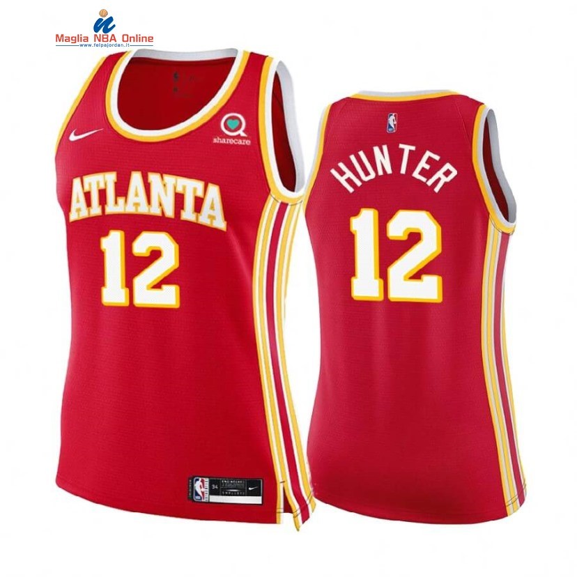 Maglia NBA Donna Boston Celtics #12 De'andre Hunter Rosso Icon 2020-21 Acquista