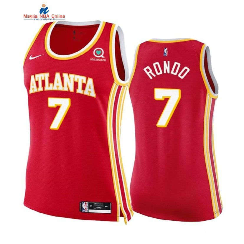 Maglia NBA Donna Boston Celtics #7 Rajon Rondo Rosso Icon 2020-21 Acquista