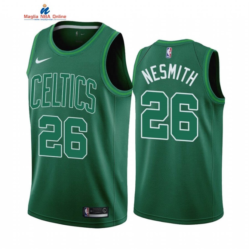 Maglia NBA Earned Edition Boston Celtics #26 Aaron Nesmith Verde 2020-21 Acquista