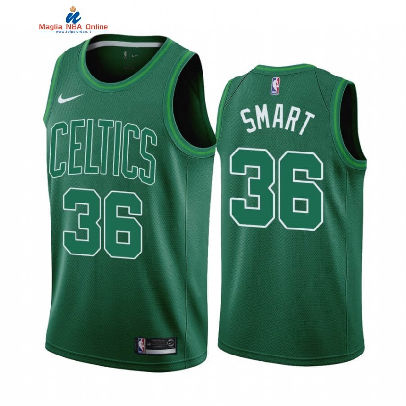 Maglia NBA Earned Edition Boston Celtics #36 Marcus Smart Verde 2020-21 Acquista