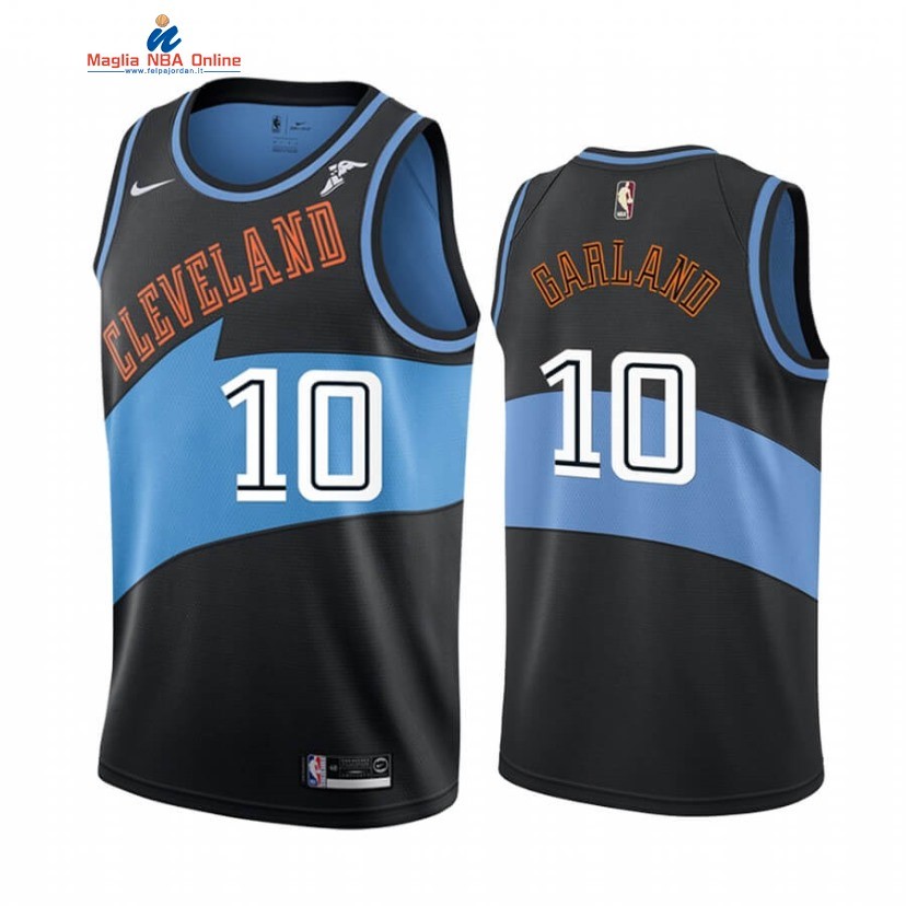 Maglia NBA Earned Edition Cleveland Cavaliers #10 Darius Garland Nero 2019-20 Acquista