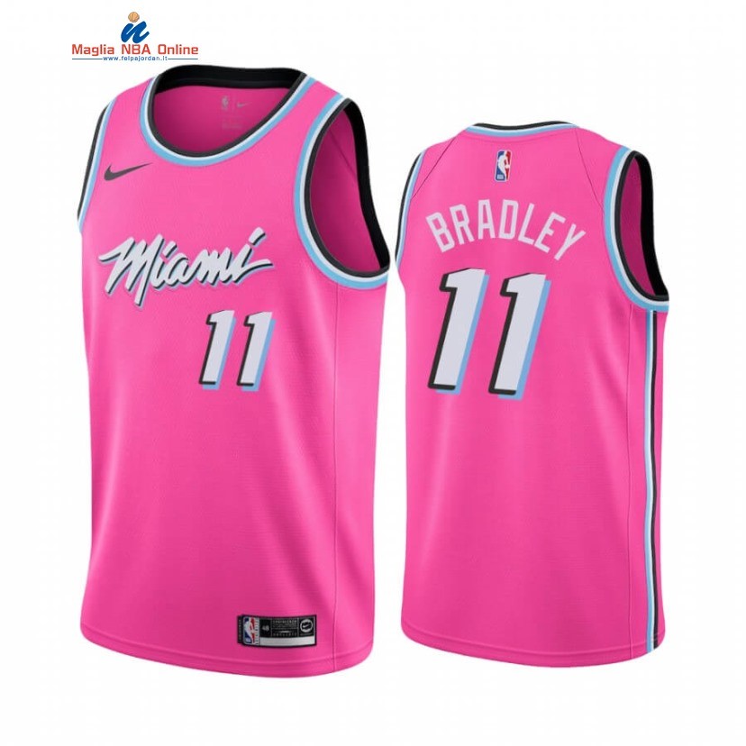 Maglia NBA Earned Edition Miami Heat #11 Avery Bradley Rosa 2020-21 Acquista