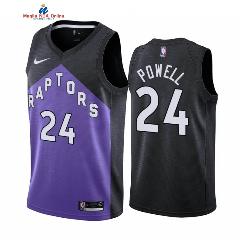 Maglia NBA Earned Edition Toronto Raptors #24 Norman Powell Porpora 2020-21 Acquista