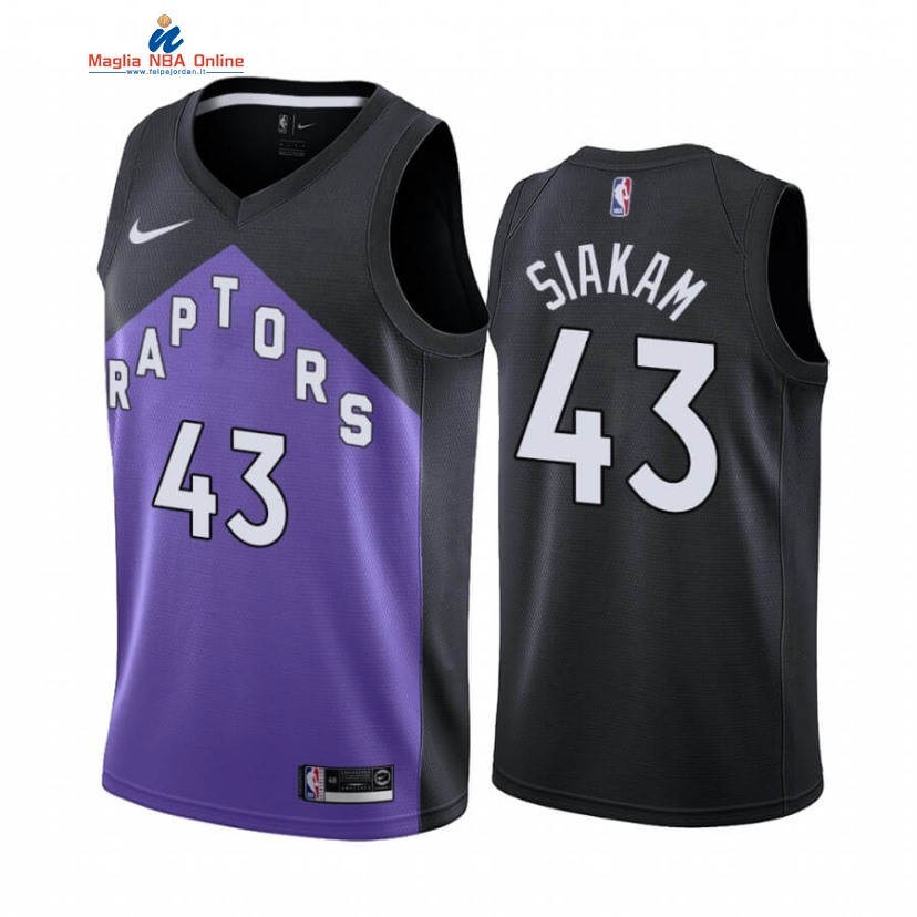 Maglia NBA Earned Edition Toronto Raptors #43 Pascal Siakam Porpora 2020-21 Acquista