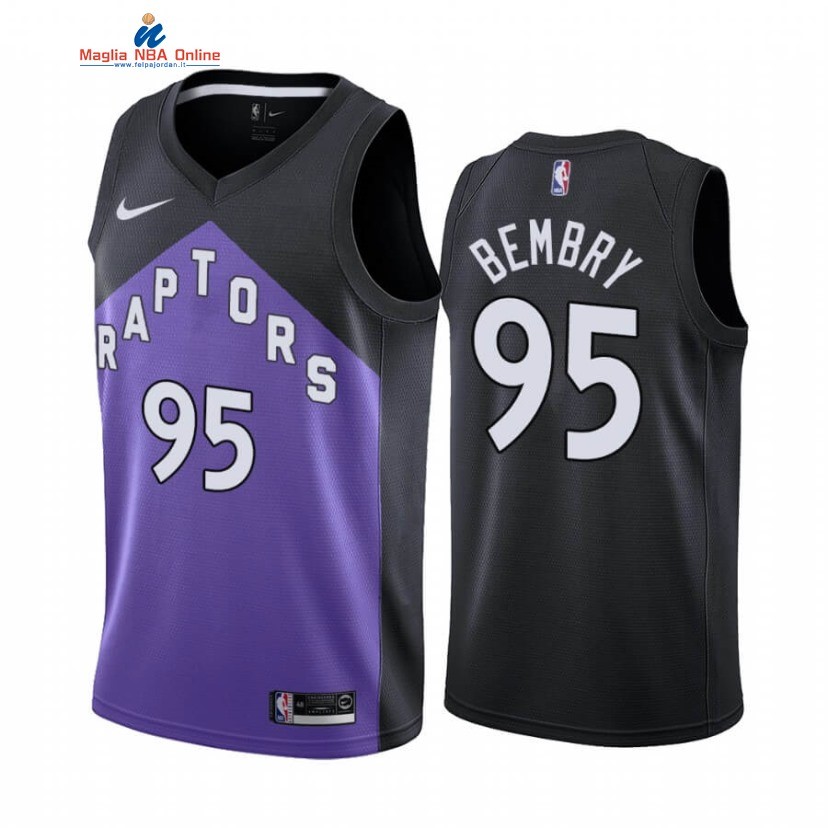 Maglia NBA Earned Edition Toronto Raptors #95 DeAndre' Bembry Porpora 2020-21 Acquista