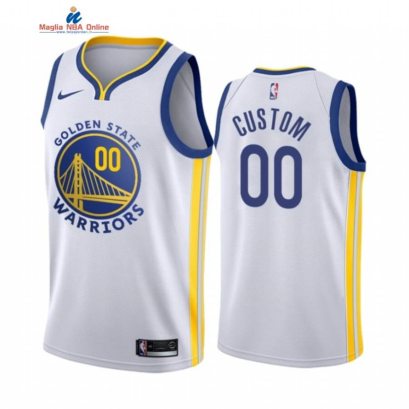 Maglia NBA Golden State Warriors #00 Personalizzate Bianco Association 2020 Acquista