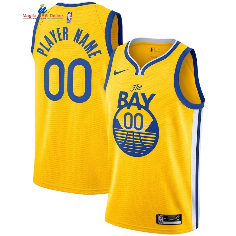 Maglia NBA Golden State Warriors #00 Personalizzate Giallo Statement 2020 Acquista