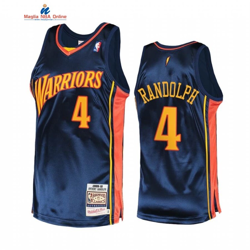 Maglia NBA Golden State Warriors #4 Anthony Randolph Marino Hardwood Classics 2020 Acquista