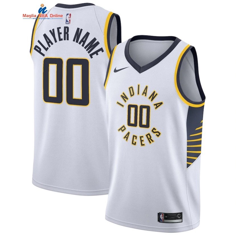 Maglia NBA Indiana Pacers #00 Personalizzate Bianco Association 2019-20 Acquista