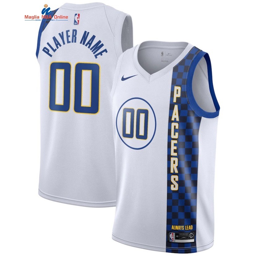 Maglia NBA Indiana Pacers #00 Personalizzate Bianco Città 2019-20 Acquista