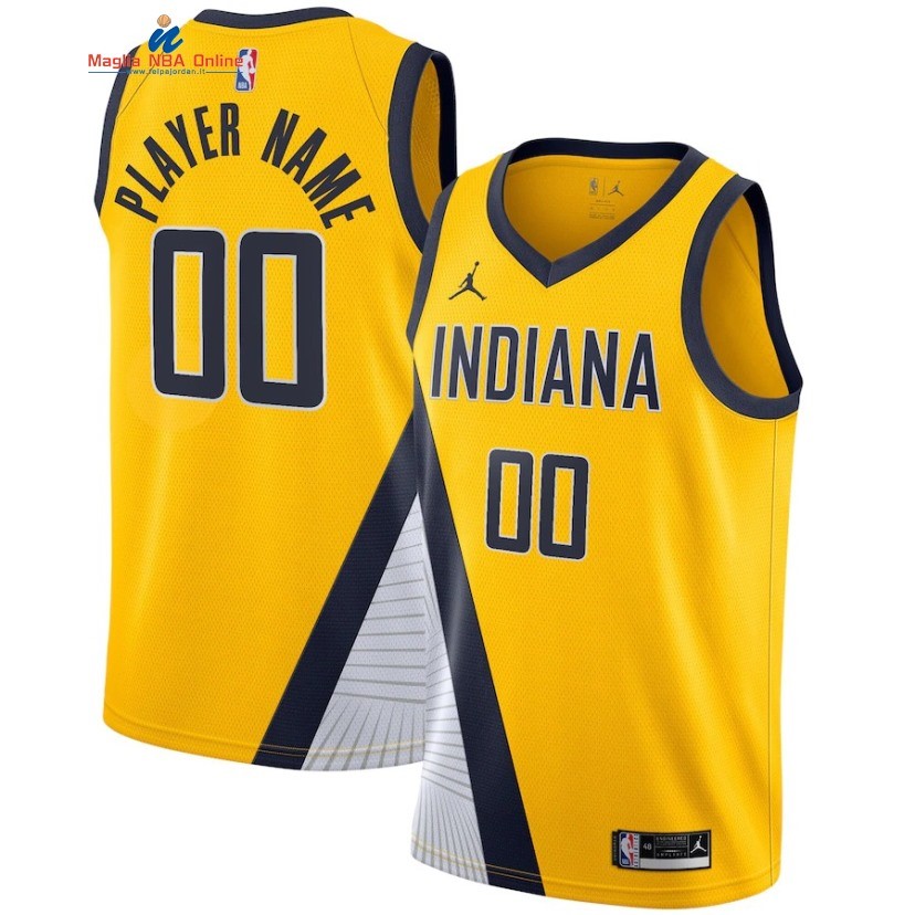 Maglia NBA Indiana Pacers #00 Personalizzate Giallo Statement 2019-20 Acquista