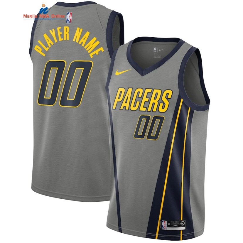 Maglia NBA Indiana Pacers #00 Personalizzate Grigio Città 2019-20 Acquista