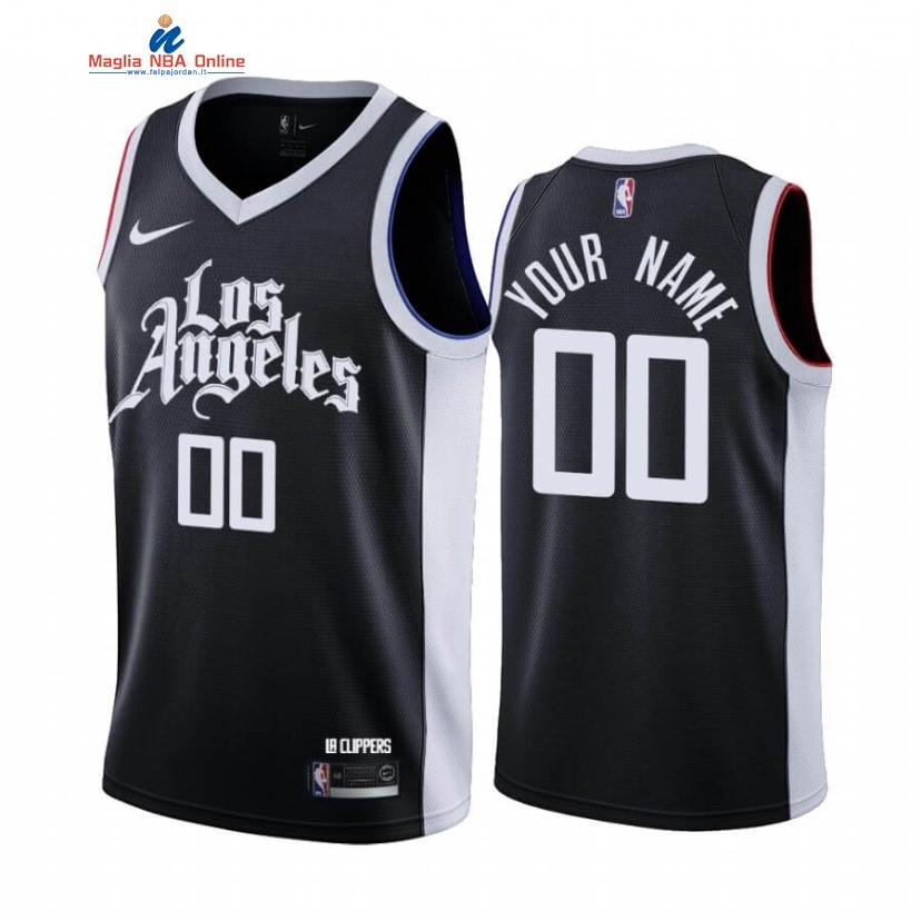 Maglia NBA Los Angeles Clippers #00 Personalizzate Nero Città 2020-21 Acquista