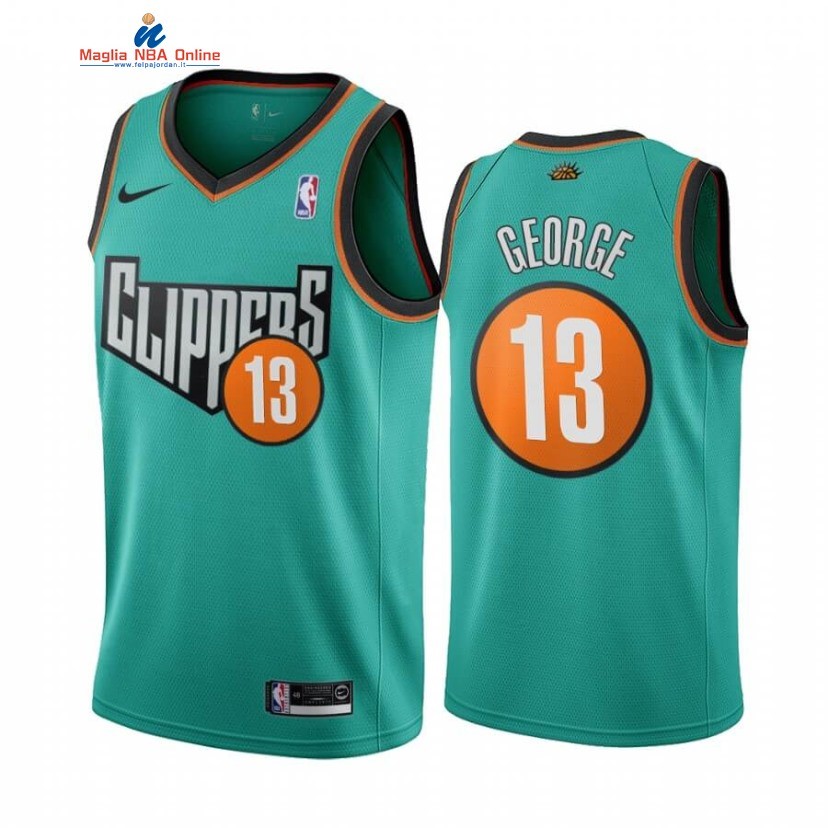 Maglia NBA Los Angeles Clippers #13 Paul George Verde Throwback 1993 Acquista