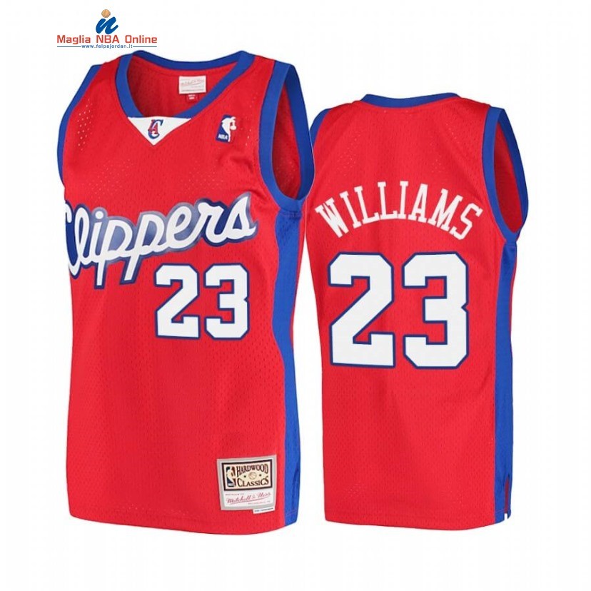 Maglia NBA Los Angeles Clippers #23 Lou Williams Rosso Hardwood Classics 2001-02 Acquista