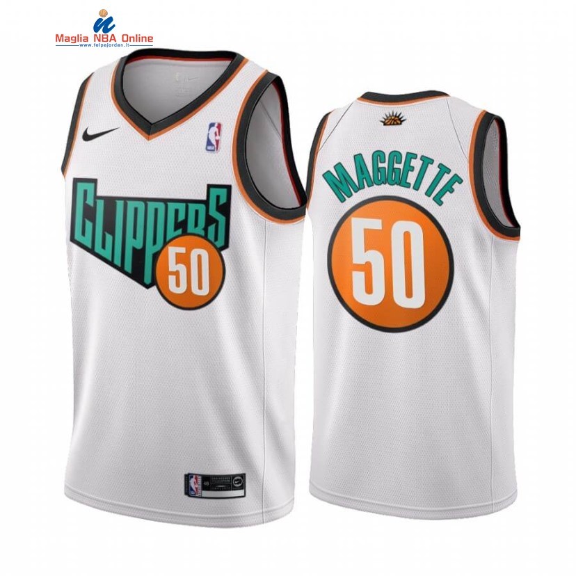 Maglia NBA Los Angeles Clippers #50 Corey Maggette Bianco Throwback 1993 Acquista